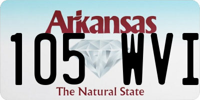 AR license plate 105WVI
