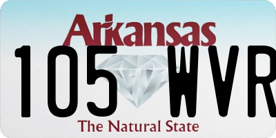 AR license plate 105WVR