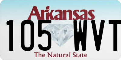 AR license plate 105WVT
