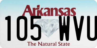 AR license plate 105WVU