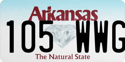 AR license plate 105WWG