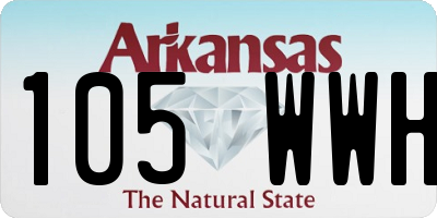 AR license plate 105WWH