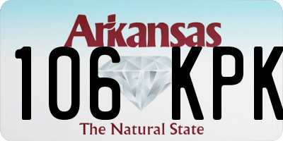 AR license plate 106KPK