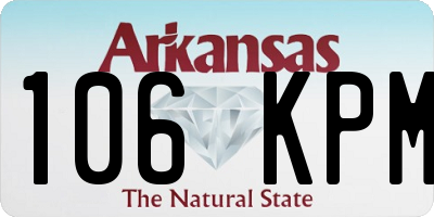 AR license plate 106KPM