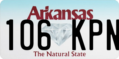 AR license plate 106KPN