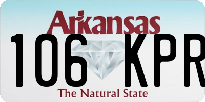 AR license plate 106KPR