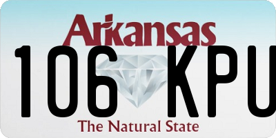 AR license plate 106KPU