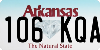 AR license plate 106KQA
