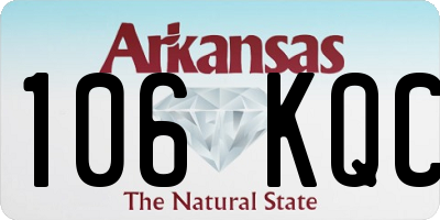 AR license plate 106KQC