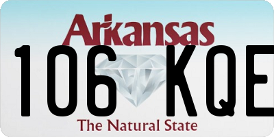 AR license plate 106KQE