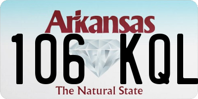 AR license plate 106KQL