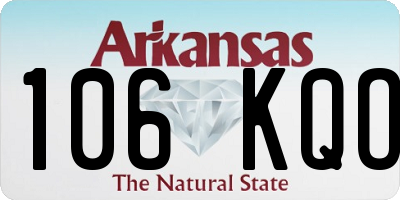 AR license plate 106KQO