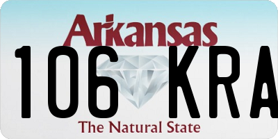 AR license plate 106KRA