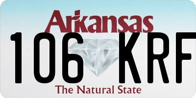 AR license plate 106KRF