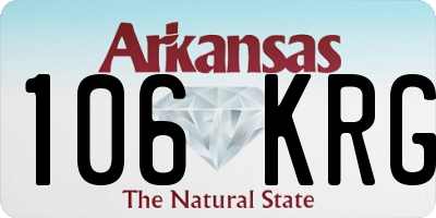 AR license plate 106KRG