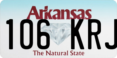 AR license plate 106KRJ