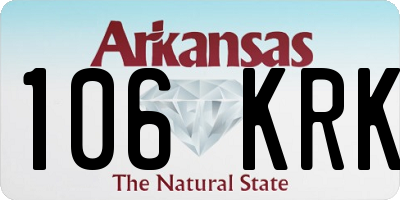 AR license plate 106KRK