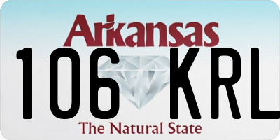 AR license plate 106KRL