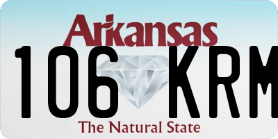 AR license plate 106KRM