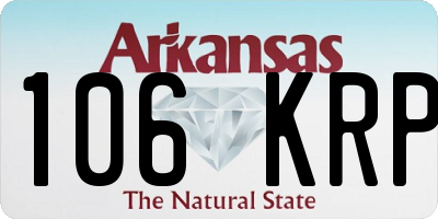 AR license plate 106KRP