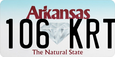 AR license plate 106KRT