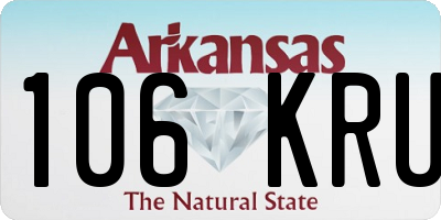 AR license plate 106KRU
