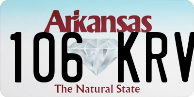 AR license plate 106KRV