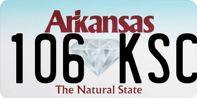 AR license plate 106KSC