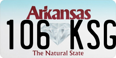AR license plate 106KSG