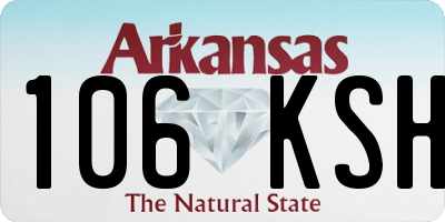 AR license plate 106KSH