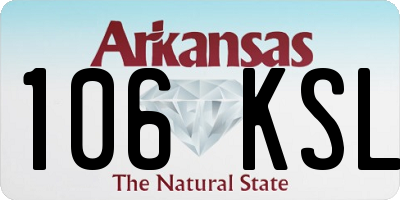 AR license plate 106KSL