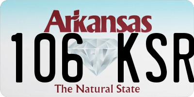 AR license plate 106KSR