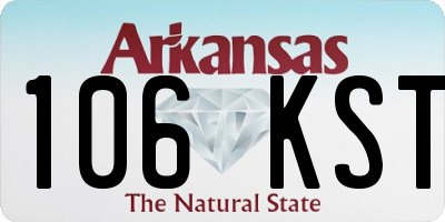 AR license plate 106KST