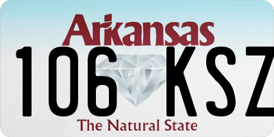 AR license plate 106KSZ
