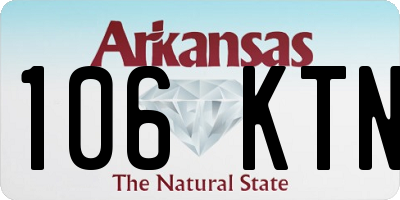 AR license plate 106KTN