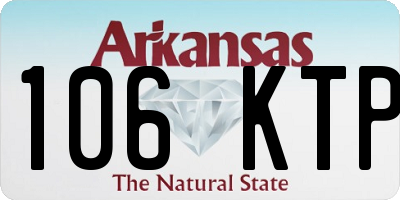 AR license plate 106KTP