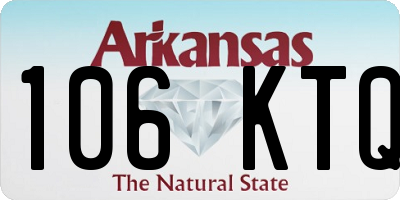 AR license plate 106KTQ