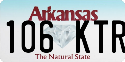 AR license plate 106KTR