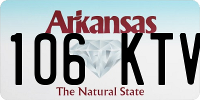 AR license plate 106KTV