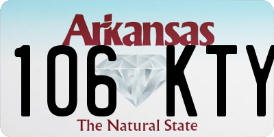 AR license plate 106KTY