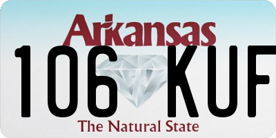 AR license plate 106KUF