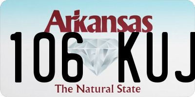 AR license plate 106KUJ