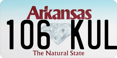 AR license plate 106KUL