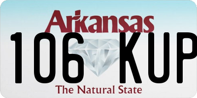 AR license plate 106KUP