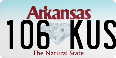 AR license plate 106KUS
