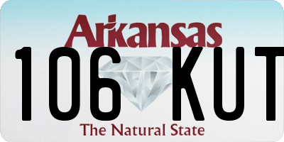 AR license plate 106KUT