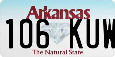 AR license plate 106KUW