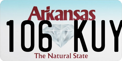 AR license plate 106KUY