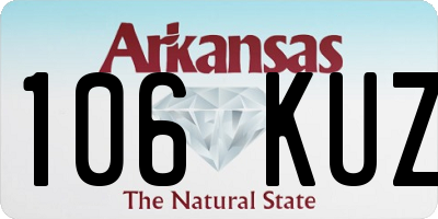 AR license plate 106KUZ