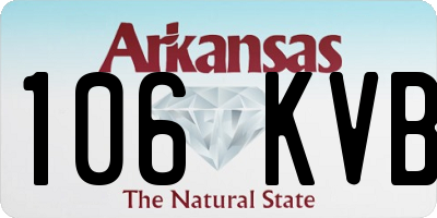 AR license plate 106KVB